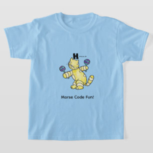 Cartoon Morse Code for Kids!  Letter A "H" T-Shirt