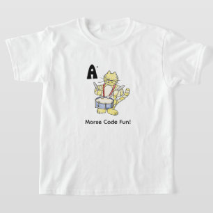 Cartoon Morse Code for Kids!  Letter A T-Shirt
