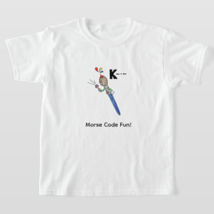 Cartoon Morse Code for Kids!  Letter "K" T-Shirt