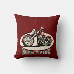 Cartoon motorbike cushion