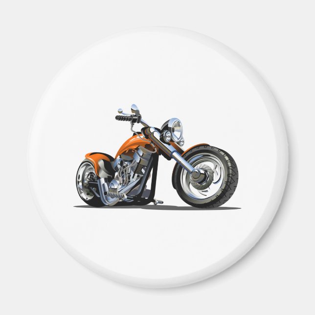 Cartoon motorbike magnet (Front)
