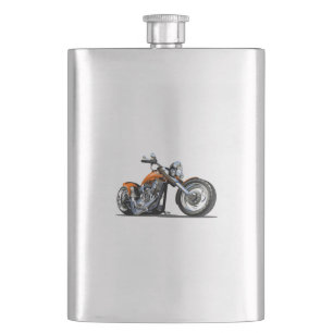 Cartoon motorcycle hip flask