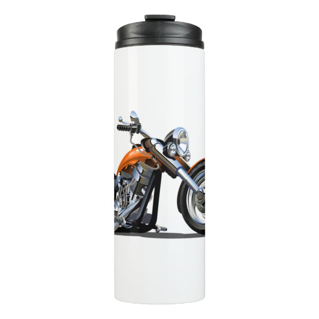 Cartoon motorcycle thermal tumbler (Front)
