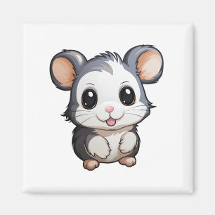 Cartoon mouse illustration magnet