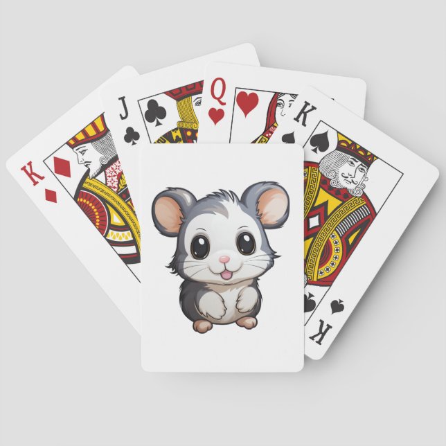 Cartoon mouse illustration playing cards (Back)