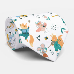 Cartoon Music Band Tie