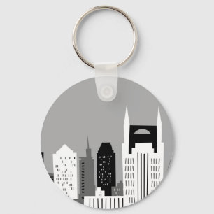 Cartoon Nashville Key Ring