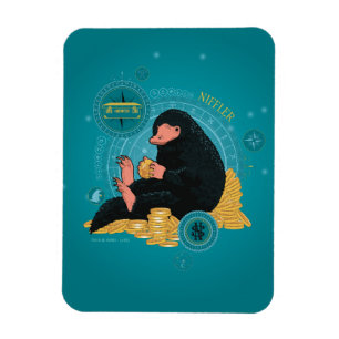 Cartoon NIFFLER™ With Gold Coins Magnet