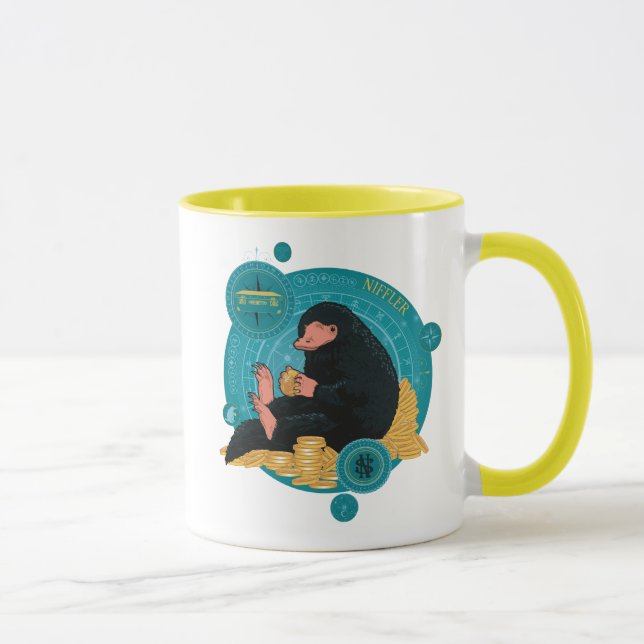 Cartoon NIFFLER™ With Gold Coins Mug (Right)