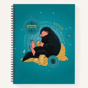 Cartoon NIFFLER™ With Gold Coins Notebook