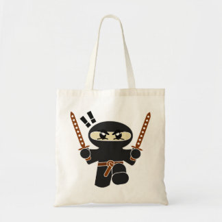 Cartoon Ninja Character Tote Bag