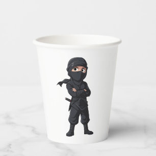 Cartoon Ninja Warrior Boys Birthday Party Paper Cups