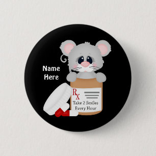 Cartoon Nurse Mouse add name button