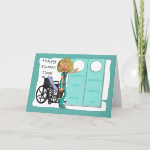 Cartoon Nurse, Nurses Day Greeting Card