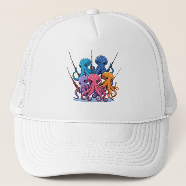 Cartoon Octopus Kids Hat (Front)