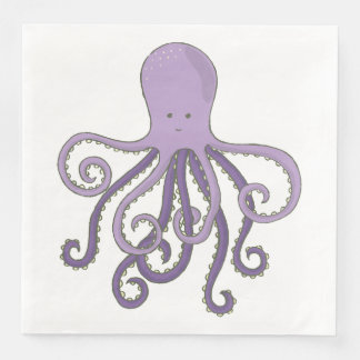 Cartoon Octopus Napkin