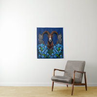Cartoon Of A Bighorn Sheep With Colorado Blue
