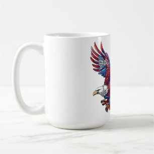 Cartoon of an eagle, 4th of July concept Coffee Mug