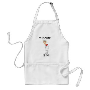 Cartoon of Chef with funny sayings Standard Apron