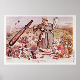 Cartoon of President Roosevelt Poster