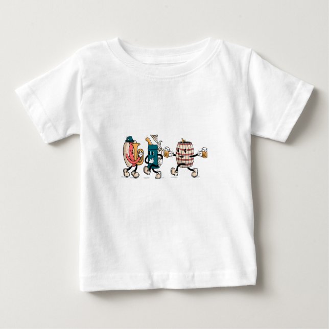 Cartoon oktoberfest baby T-Shirt (Front)