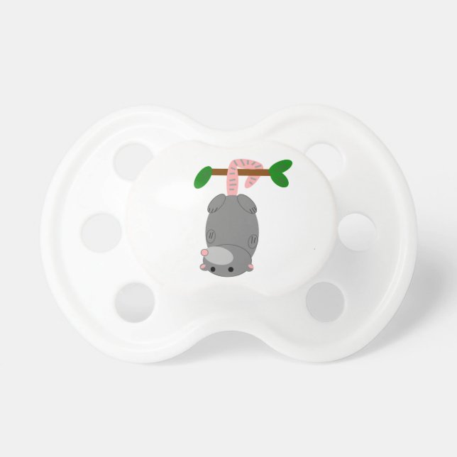Cartoon Opossum/Possum Hanging Upside Down by Tail Dummy (Front)
