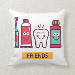 Cartoon Oral Care Friends Cushion