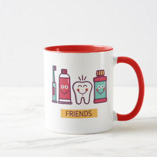 Cartoon Oral Care Friends Mug