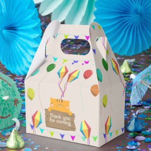 Cartoon Orange Cat Baby Shower Favour Box