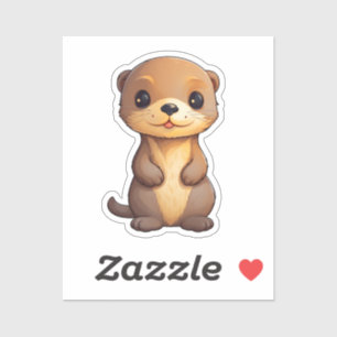 Cartoon otter 