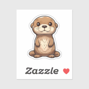 Cartoon otter illustration