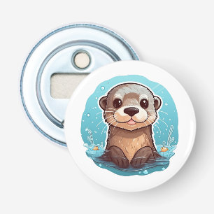 Cartoon otter illustration bottle opener