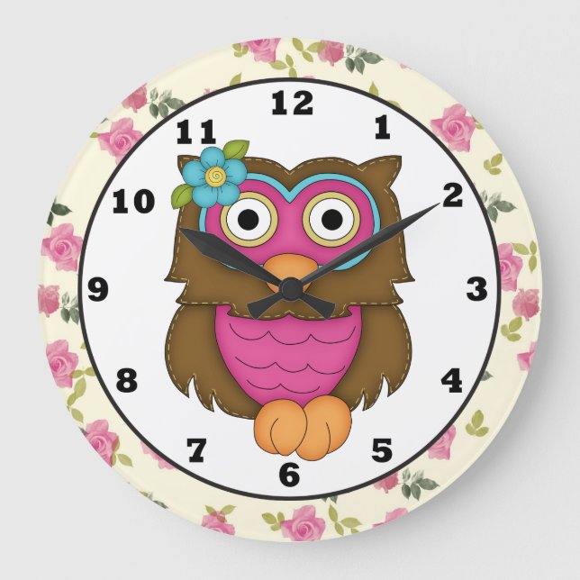 Cartoon Owl Clock (Front)