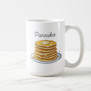 Cartoon Pancakes   Yummy Foodie Coffee Mug