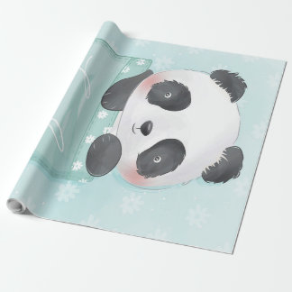 Cartoon Panda | Cute Panda Is In Pocket Wrapping Paper