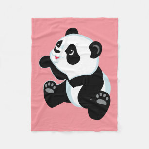 cartoon panda fleece blanket