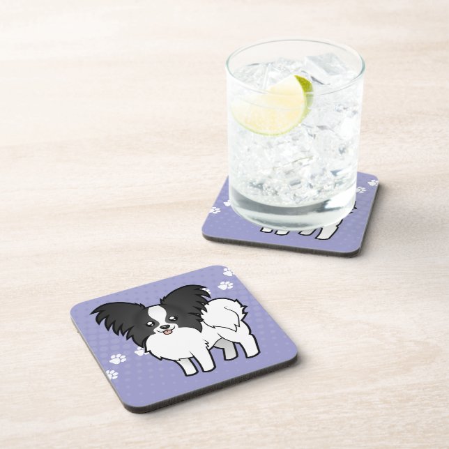 Cartoon Papillon Coaster (Right Side)