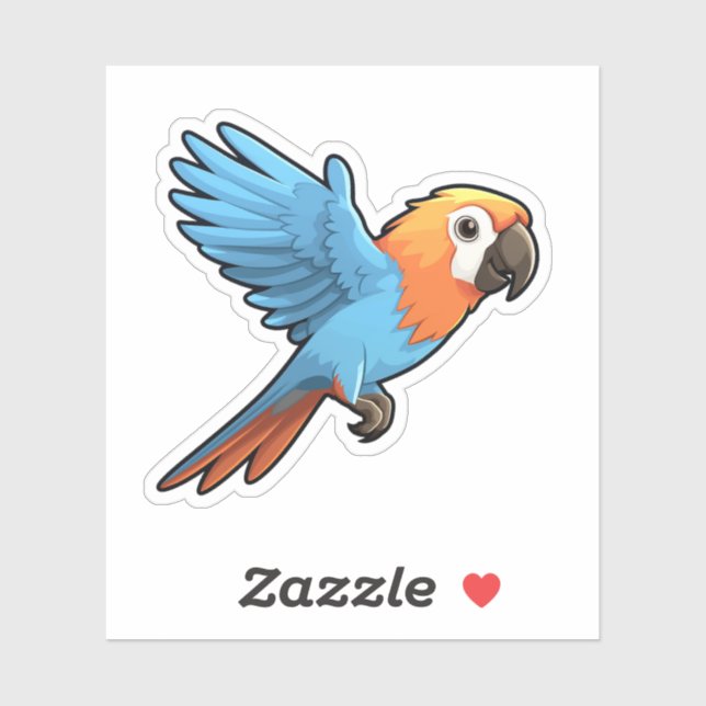 Cartoon parrot illustration (Sheet)