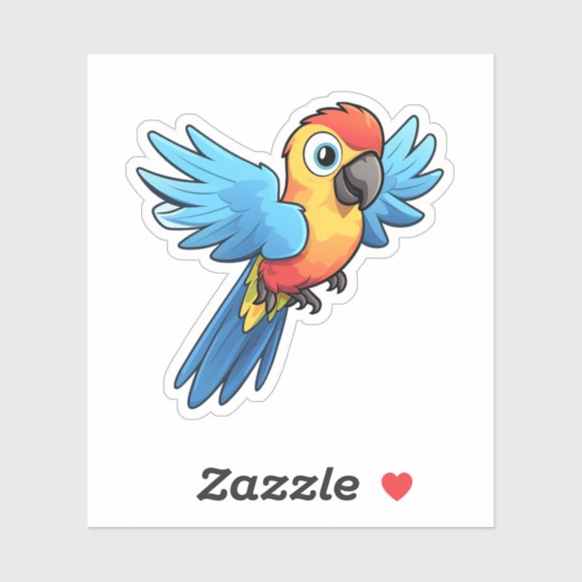 Cartoon parrot illustration (Sheet)