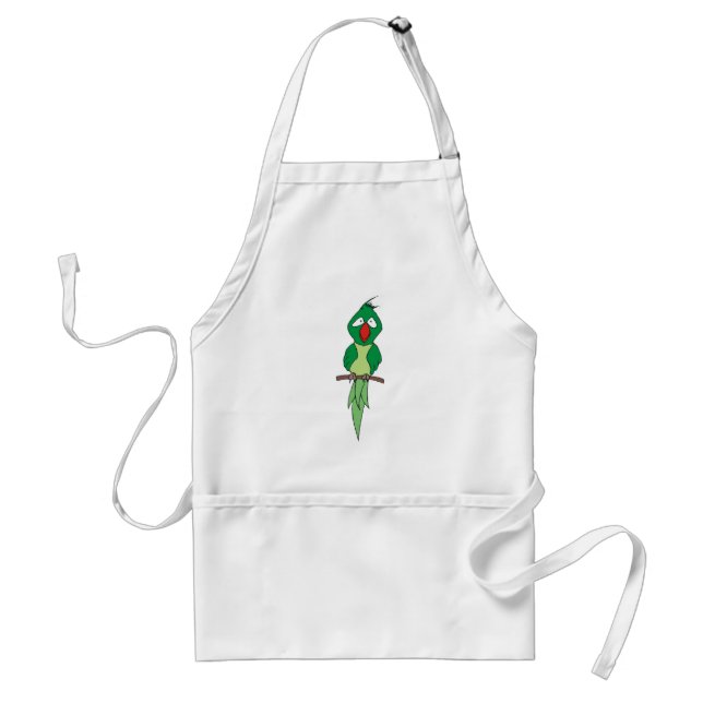 Cartoon Parrot Standard Apron (Front)