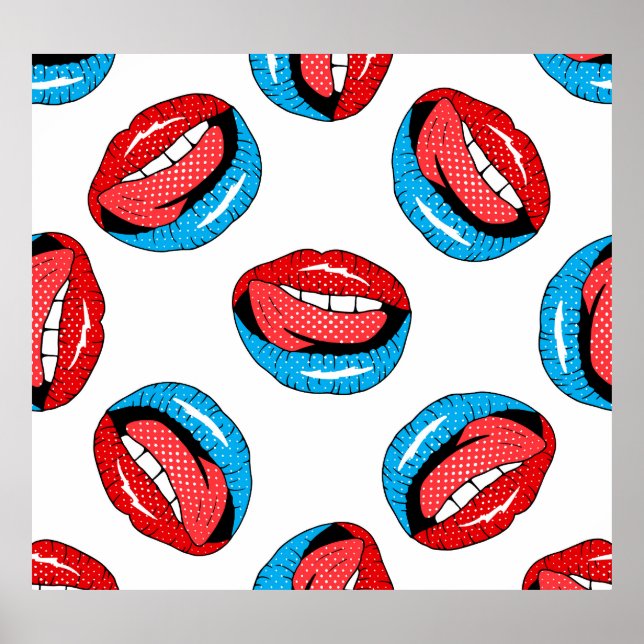 Cartoon Patch Badges: Retro Pop Poster (Front)