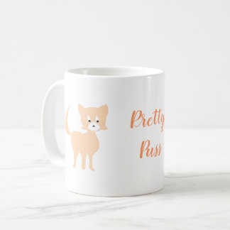 Cartoon  peach cat Pretty Puss Coffee Mug