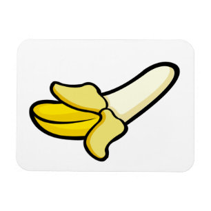 Cartoon Peeled Banana Fruit Magnet