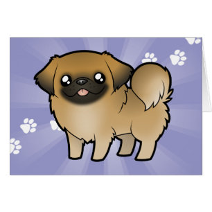 Cartoon Pekeingese (puppy cut)