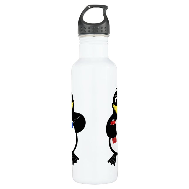 Cartoon penguin 710 ml water bottle (Front)
