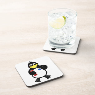 Cartoon penguin coaster