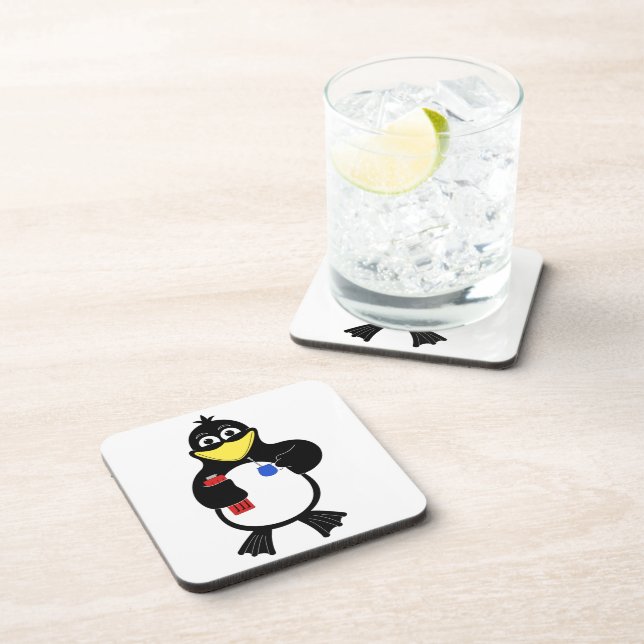 Cartoon penguin coaster (Right Side)