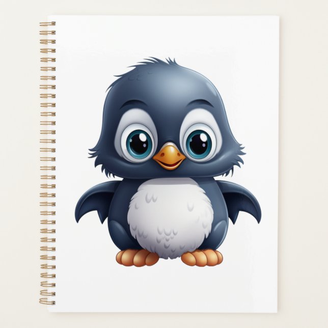Cartoon penguin illustration planner (Front)