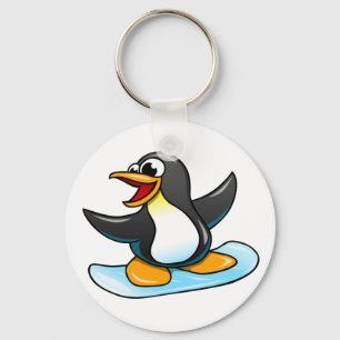 Cartoon Penguin Key Ring