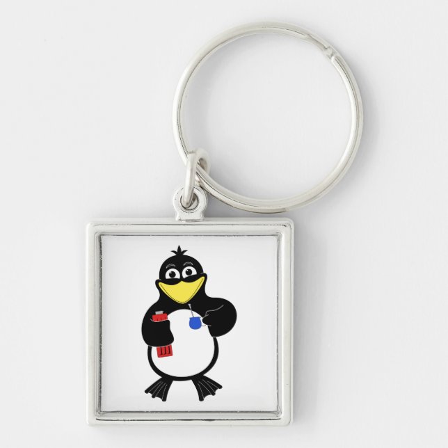 Cartoon penguin key ring (Front)